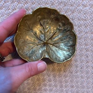 Virginiametal company brass leaf trinket.